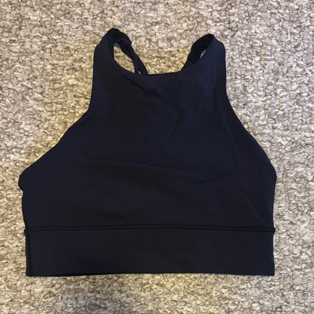 Lululemon Black High-Neck Energy Bra